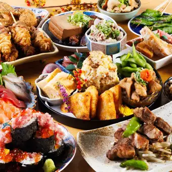 [Food-focused banquet] Sashimi platter, exquisite herbal pork grill, etc. + 120 minutes of all-you-can-drink. *Additional 500 yen on Fridays and Saturdays in December.