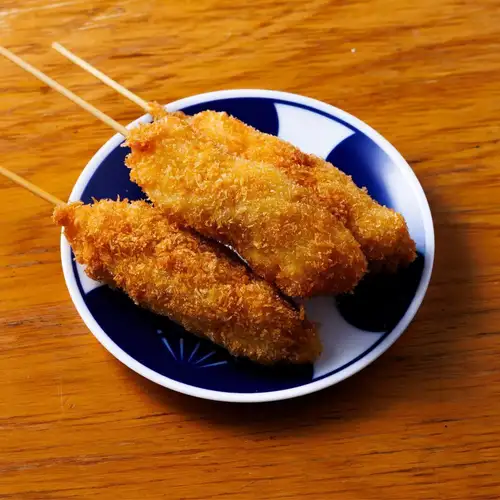 [Specialty] Kushikatsu (deep-fried skewers) with Hatcho miso