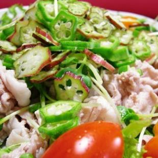 Agu pork shabu-shabu salad