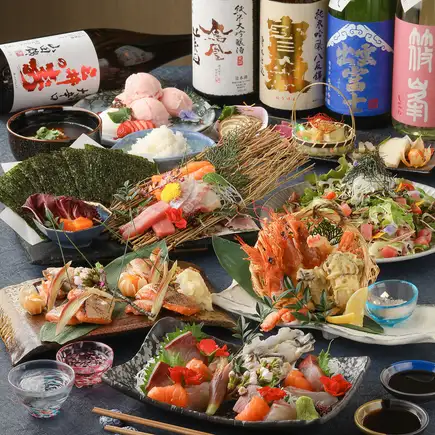 【室津産生牡蠣付き】うおぷく極み海鮮コース 5000円(税込)