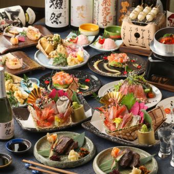 【贅沢!あわびつき】 うおぷく晩餐コース6000円(税込)