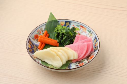 老舗漬進の漬物盛り