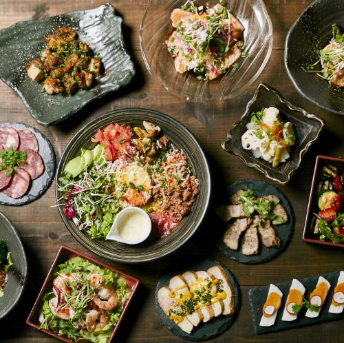 各種宴会・飲み会利用に<<全6品コース/2750円>>＋1650円で90分飲み放題も♪ご希望に合わせ内容も承ります◎