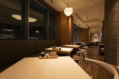 解放感のある店内