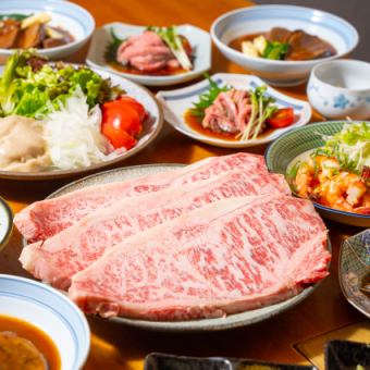 [Japanese Black Beef Sirloin Steak Course] 8 dishes total 5,500 yen (tax included) *Food only