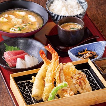 魚鬨天ぷら定食