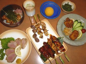 ◆Tori Sei Course◆ Total 7 dishes 3850 yen (tax included)
