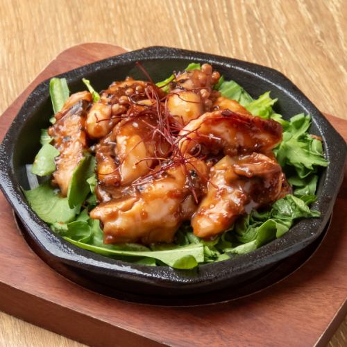 味噌奶油炒菊花魷魚須