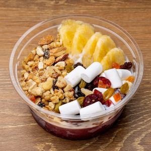 마시멜로와 말린 과일의 아사이 그릇 3월 ~