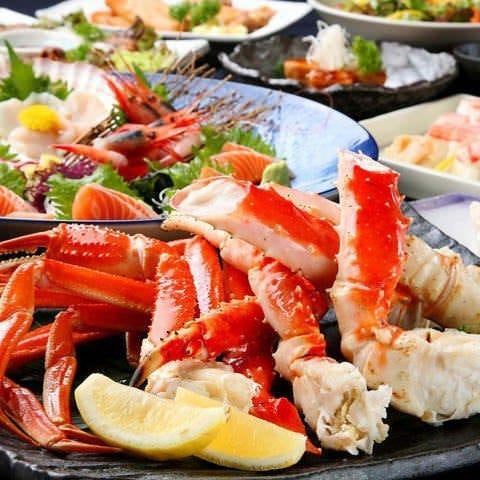 広島の牡蠣と北海道の蟹！名物を堪能