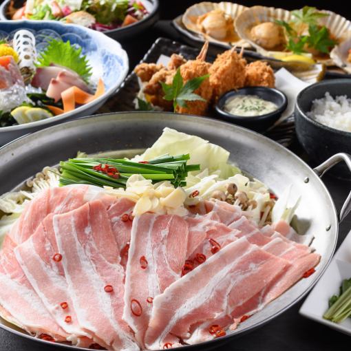 【予約でお得！】★日～木★刺身も豚しゃぶも食べ放題★2H食飲放題4,500円(金土祝前5,500円）