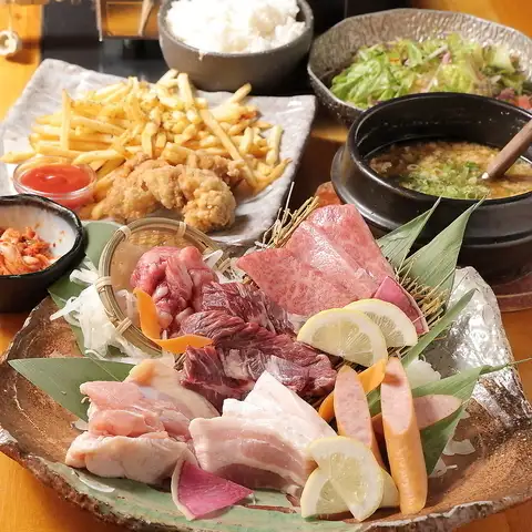 【焼肉も食べ放題】全170品2時間スタミナ食べ飲み！5,000円⇒日～木4,500円（金土祝前5,000円）