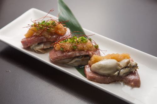 【広島でも珍しい！】美味い肉と広島名物の牡蠣のコラボ