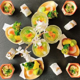 【星コース＋飲み放題付き】鱧小鍋、紀州鴨、名物鯛めしなど個食で全11品＜記念日・接待＞