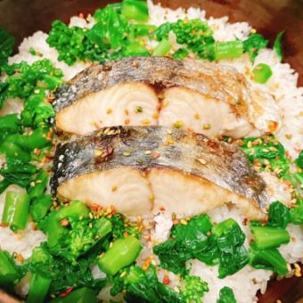 さわらと菜の花の土鍋ご飯（一人前）