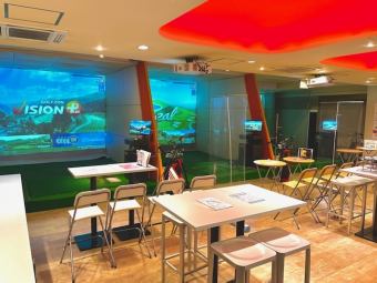 6款GOLFZON模擬器一應俱全！您可以在開闊的空間中享受刺激！