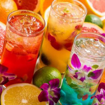 ★アラカルトで楽しみたい方に★ 「２時間飲み放題プラン」2100円⇒1100円