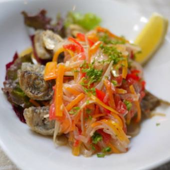 彩り野菜と旬魚のエスカベッシュ