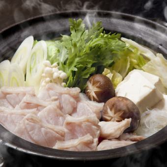 【ふるさと納税】四季の味ちひろ　冬季限定クエ鍋コース＜2名様分＞