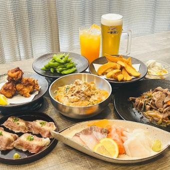 【肉寿司＆海鮮プラン】★鍋無し★飲み放題120分全6品4500円→4000円♪