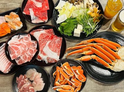 ★1周年記念★【本ズワイ蟹コース】本ズワイガニや道産お肉などが堪能できる120分食べ飲み放題♪