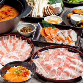 【豚食べ放題コース】道産銘柄豚に鶏、ラム肉に海鮮や豊富な一品料理が堪能できる120分食べ放題