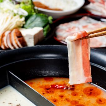 【ランチ満腹食べ放題コース】１，９８０円で豚肉と鶏肉が食べ放題のお得なコース！