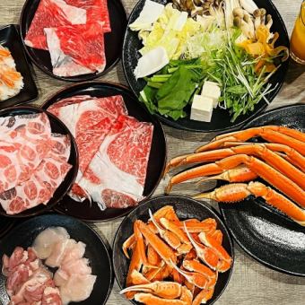 ★1周年記念★【贅沢蟹コース】本ズワイガニや道産お肉などが堪能できる120分食べ飲み放題♪