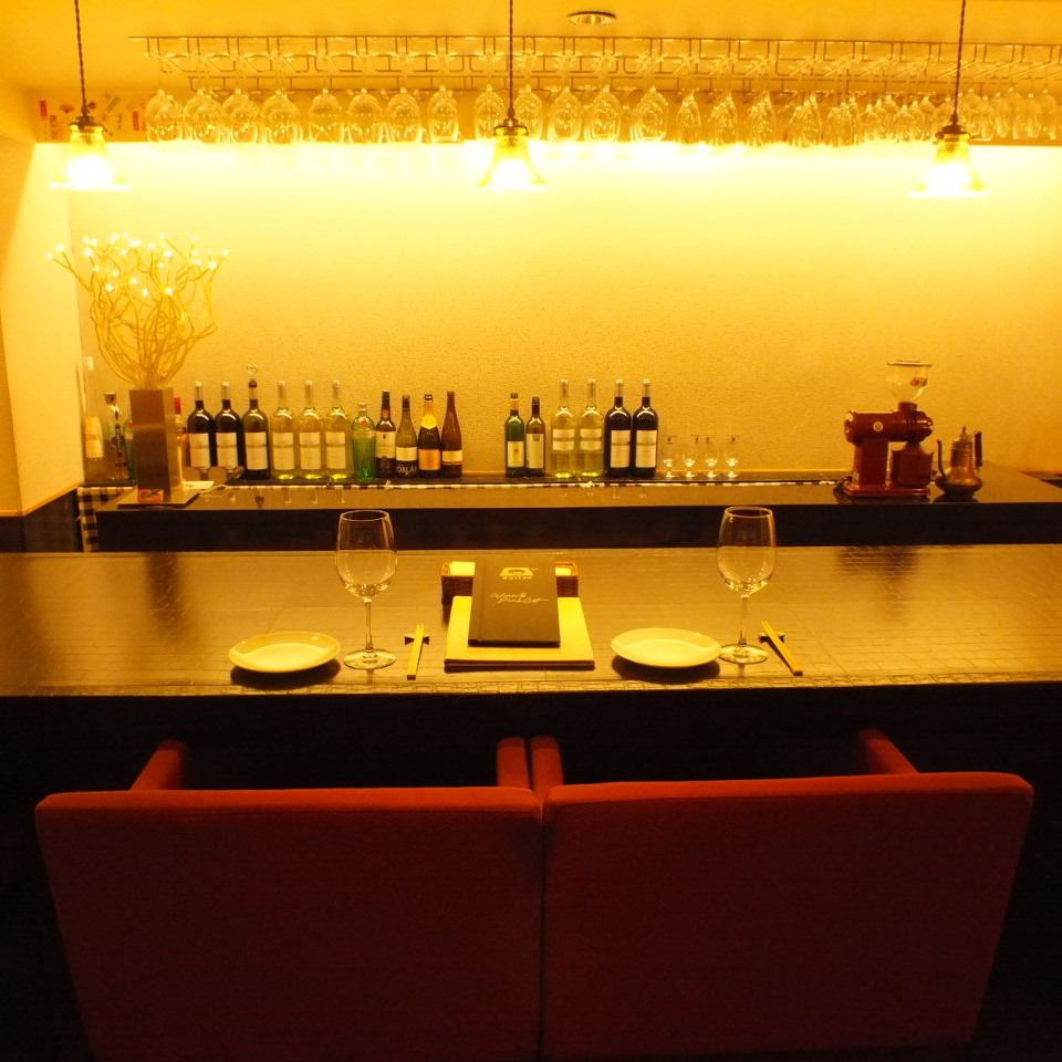 祇園の隠れ家イタリアン♪ゆったりカウンター席