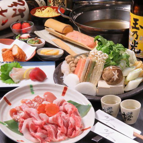 宮崎県産の地鶏や豚肉などボリューム満点フルコース☆