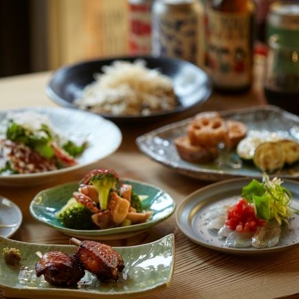 ≪B≫貸切×飲み放題♪忘年会や会社宴会に。創作料理を楽しむ3時間プラン 5,500円(税込)