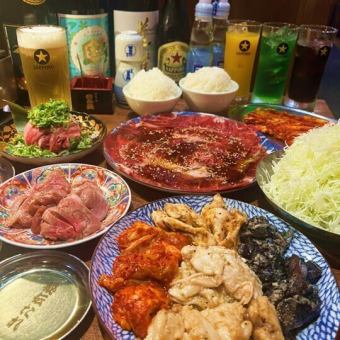 【梅】近江牛に名物ホルモンが楽しめる♪あさひ満腹≪お料理のみ≫