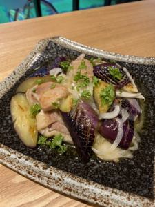 Eggplant and Chicken with Salt and Lemon