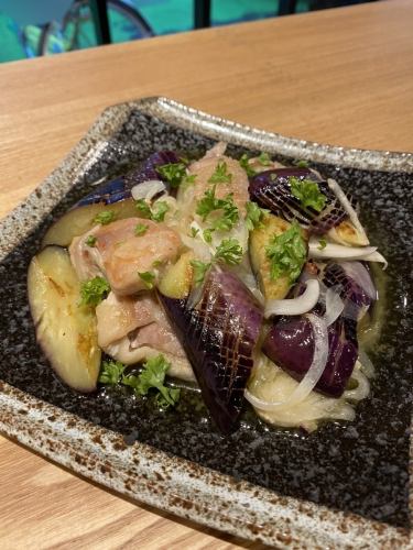 なすとチキンの旨塩レモン