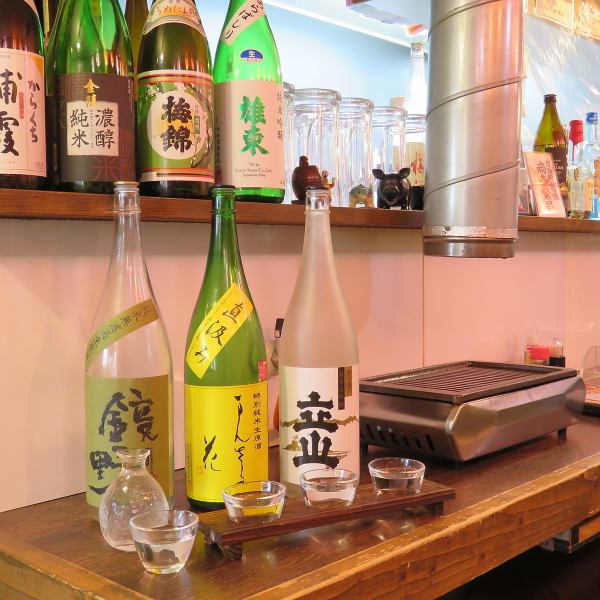 【お肉のお供はお酒で決まり！】 日本酒飲み比べ３連セット1100円（税込）