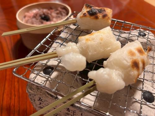 串饼（年糕）-炭烤-