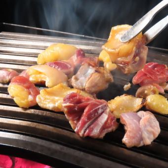 【2H飲放付】宴会に最適な「ぢどり屋のとり焼肉コース」種類豊富な全12品5000円◎