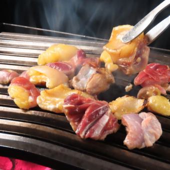 【2H飲放付】宴会に最適な「ぢどり屋のとり焼肉コース」種類豊富な全12品5000円◎