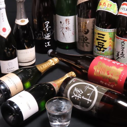 厳選した日本酒を多彩に取り揃え◎お料理と共に乾杯♪