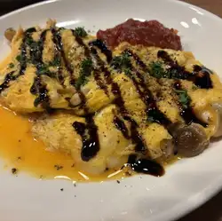 蓬松绵软的蘑菇奶酪煎蛋卷