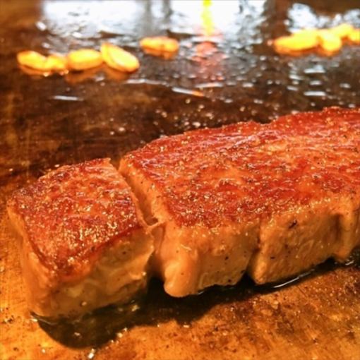 [ランチ]【ステーキランチ】 国産黒毛和牛ヘレステーキ 4450円
