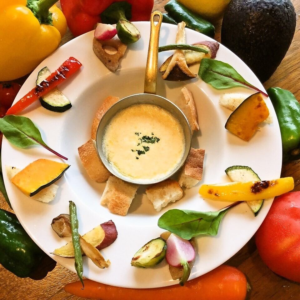 野菜ソムリエ監修×大人気のバーニャカウダランチ1750円