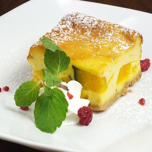 カボチャのチーズケーキ