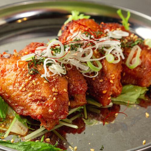 [Korean Crispy Chicken with Yangnyeom and Honey Mustard]