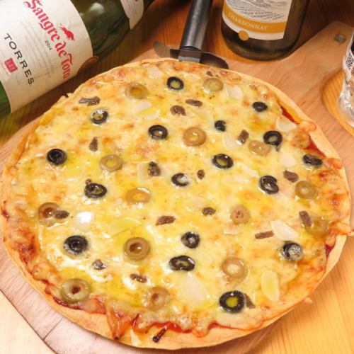 アンチョビ・にんにく・オリーブ