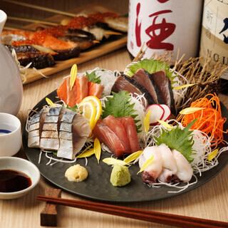 3HプレミアムＡ飲み放題付《澄火コース》お刺身・牛タン・天麩羅！全9品 8000円