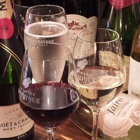 We also have a wide selection of delicious wines.