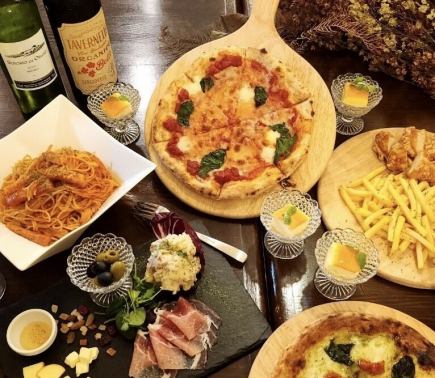 選べるBIZZA☆　飲み放題100分付き　【カジュアル忘・新年会コース】　4,800円