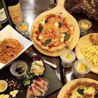 选择您的 BIZZA☆ 休闲套餐，100 分钟无限畅饮，5,000 日元