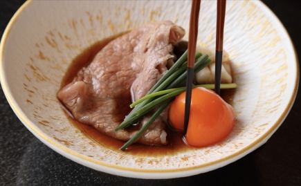 [Original Niku Kappo Kan ★ Specialty Dashi Shabu Sukiyaki Hotpot Course] 15,000 yen *One drink order